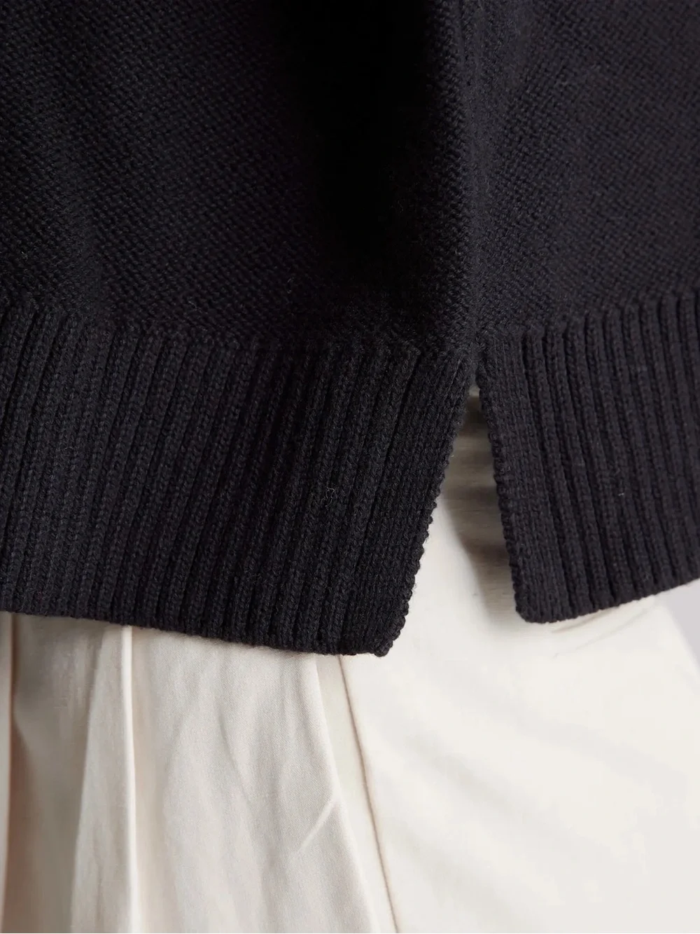 Quince 100% Organic Cotton Cropped Cardigan Sz L Black - Picture 5 of 14